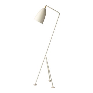 Greta Magnusson Grossman 'Grasshopper' Floor Lamp in Oyster White For Sale