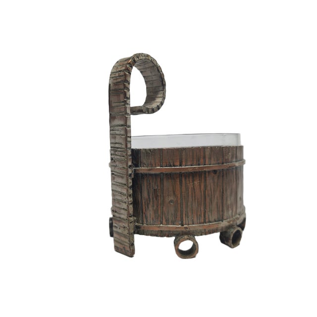 Copper Art Deco Sugar Bowl from Hefra, Poland, 1970s For Sale - Image 8 of 18