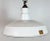 Industrial White Enamel Factory Pendant Lamp from Quadrangle Mfg. Co., 1960s For Sale - Image 6 of 18