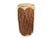 Mid 20th Century Handmade Double Sided Rawhide Leather Covered Hollow Bark Log Drum For Sale - Image 12 of 12