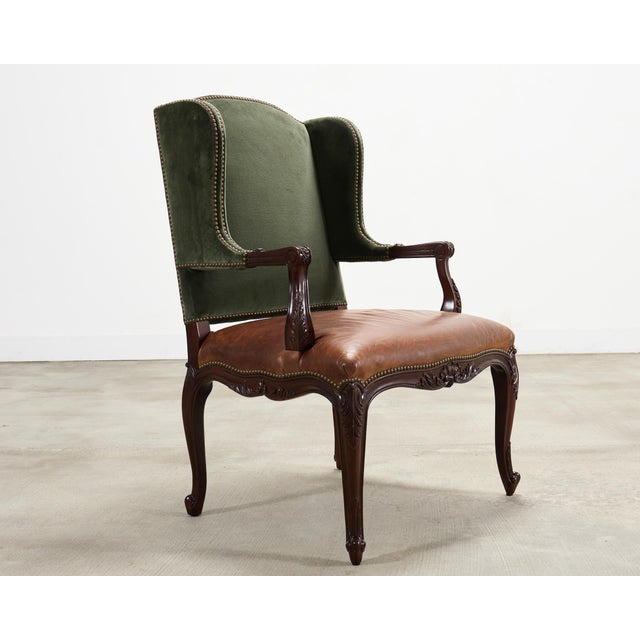 Early 21st Century Ralph Lauren Conservatory Garden Wingback Dining Armchair For Sale - Image 5 of 18