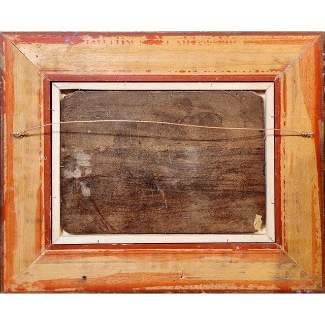 Jean Aristide Rudel- Mothers & Young Daughters at the Beach W/Parasol -1920s Oil Painting For Sale - Image 11 of 11