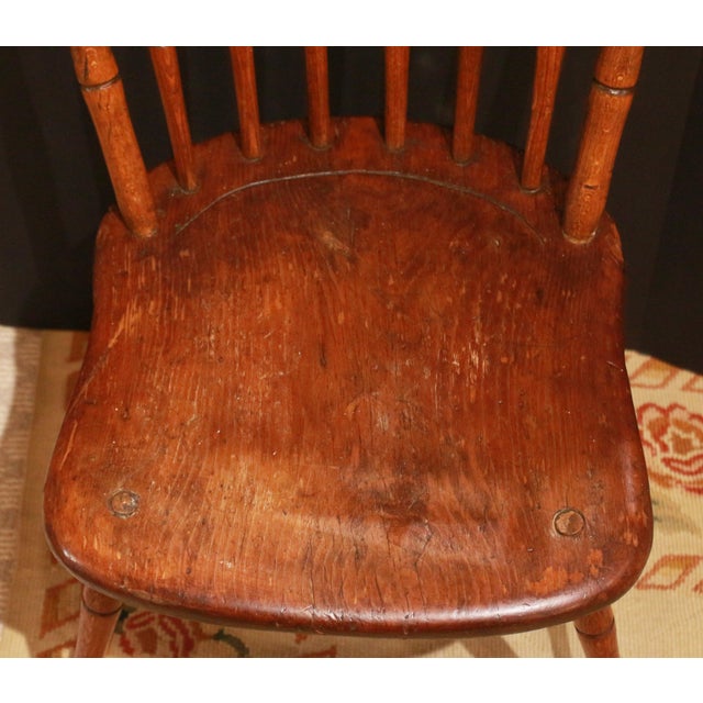 Circa 1830 New England Windsor Side Chair For Sale In Raleigh - Image 6 of 9