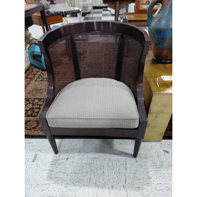 Late 20th Century Dessin Fournir Art Deco Style Cane Accent Chairs – Pair For Sale - Image 17 of 17