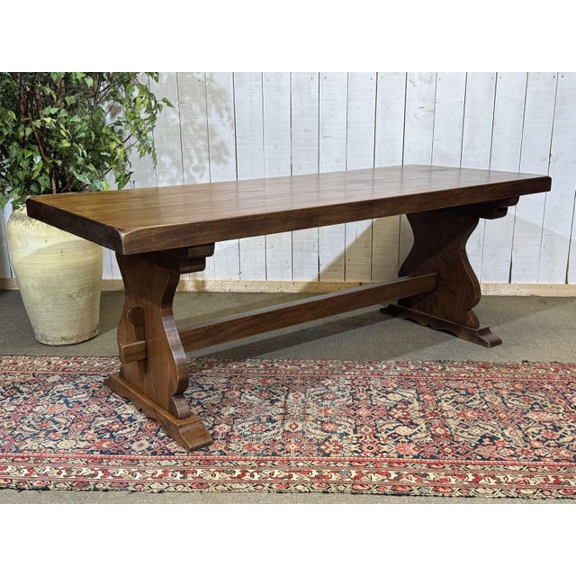 Vintage Mahogany Monastery Table, 1970s For Sale - Image 16 of 18