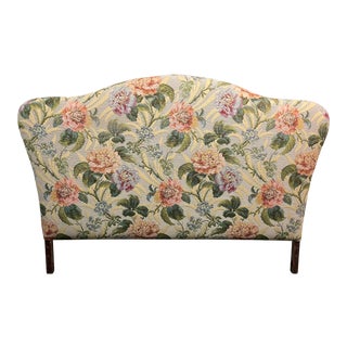 California King Custom Floral Jacquard Headboard For Sale
