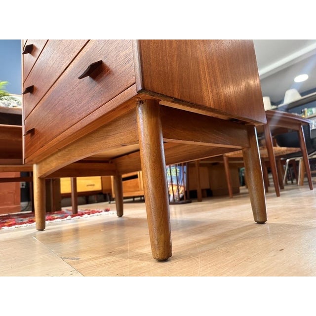 1950s Mid Century Danish Teak Highboy Dresser by Poul Volther For Sale - Image 16 of 17