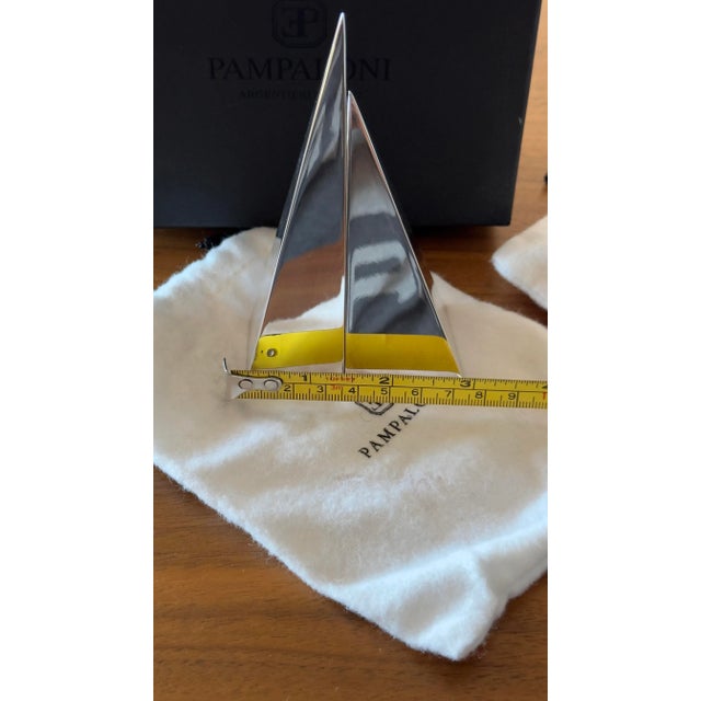 Silver 2000s Pampaloni Sterling Silver Salt and Pepper Shaker Set- a Pair For Sale - Image 8 of 9