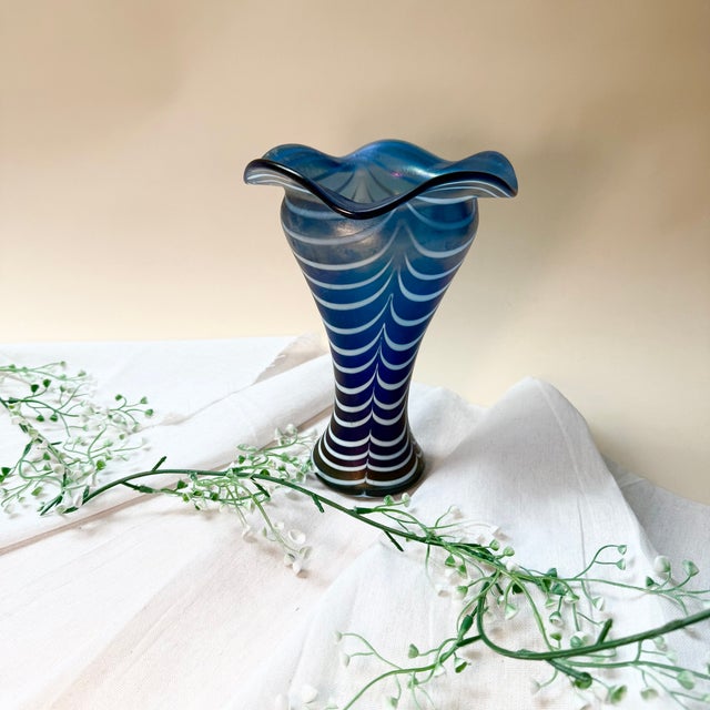 Vintage Mermaid Swirl Vase in Glass, 1970s For Sale - Image 16 of 18