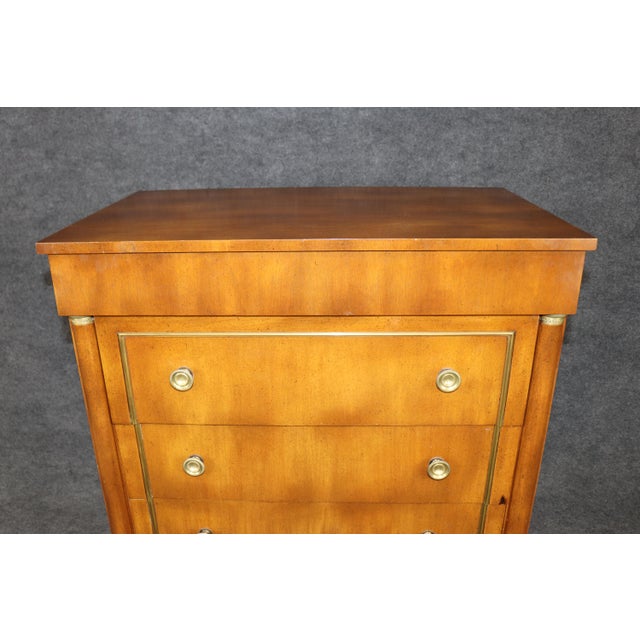 1960s 1960's French Empire Style 6 Drawer High Chest For Sale - Image 5 of 7
