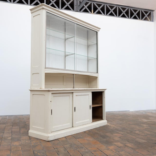 Antique Early 20th Century Pastry Shop Display Case with Sliding Doors For Sale - Image 9 of 12