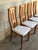 In Style of Skovby Teak High-Back Upholstered Dining Chairs Set of 4 Danish Vintage 1980s For Sale - Image 4 of 9