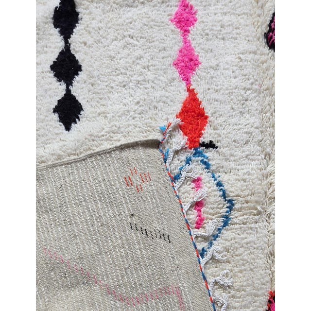 Colorful Geometric Moroccan Azilal Rug - 11.8 X 8.2 Ft For Sale In Cleveland - Image 6 of 8