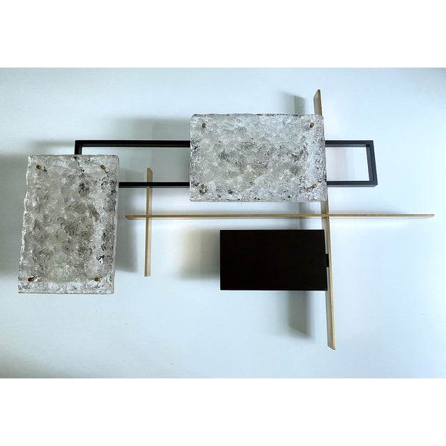 Metal Vintage Murano Glass Sconce from Arlus, 1960s For Sale - Image 7 of 15