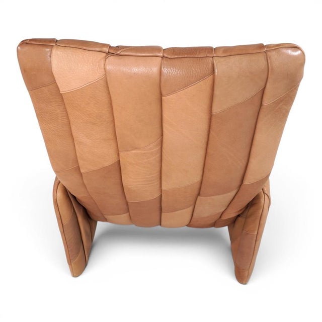 Set of DS 50 Patchwork Lounge Chair in Buffalo Leather with Ottoman from de Sede, 1970s For Sale - Image 16 of 18