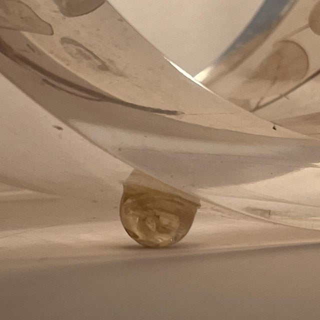 Sculptural Acrylic Glass Table Lamp, Italy, 1970s For Sale - Image 6 of 8