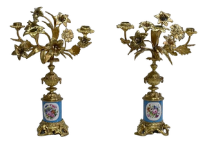 19th Century Candleholders, Set of 2