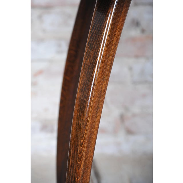 Glass Czech Art Deco H-259 Table in Walnut attributed to J. Halabala for Up Závody, 1940s For Sale - Image 7 of 11