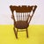Wooden Rocking Chair with Turned Backrest Decoration For Sale - Image 9 of 10