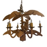 1960s Mario Torres Palm Tree Chandelier With Monkey For Sale