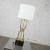 Mid-Century Modern 1960s Mid-Century Modern Table Lamp Brass Looped Tube Black Base White Drum Shade For Sale - Image 3 of 13