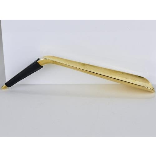 Vintage Brass Shoehorn with Leather Handle by Carl Auböck, Vienna, 1950s For Sale - Image 17 of 18