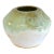 Mid-20th Century Studio Piece Pottery Light Green Beige Brown Vase Vessel For Sale
