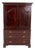 Chippendale Linen Press in Mahogany, 1860s For Sale