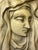 Neoclassical Mid-Century Italian Neoclassical Plaster Bas-Relief Virgin Mary Wall Medallion - Mold #559 For Sale - Image 3 of 7