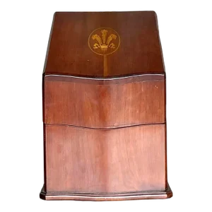 Vintage Georgian Inlaid Plume Knife Box