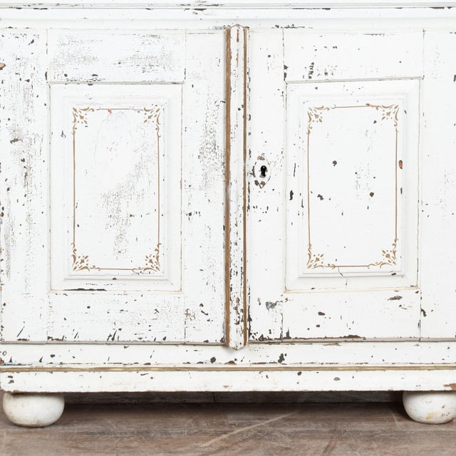 19th Century Swedish Pine Cabinet With Original White Paint For Sale - Image 14 of 15
