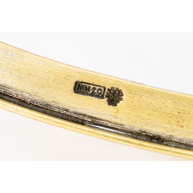Art Deco Brass Centerpiece with Glasses, Vienna, 1920s For Sale - Image 11 of 12