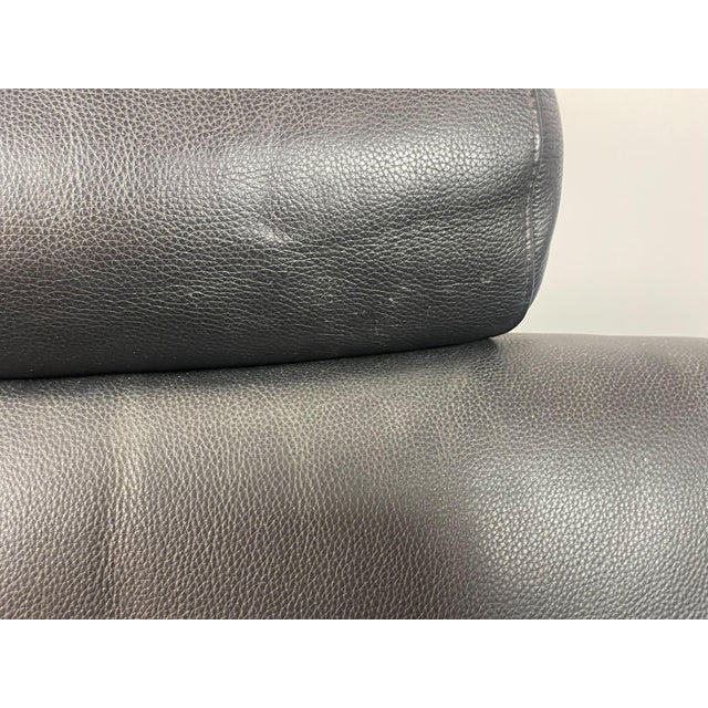 Black Leather Kroken Two-Seater Sofa by Åke Fribytter for Nelo Möbel, Sweden, 1970s For Sale - Image 15 of 17