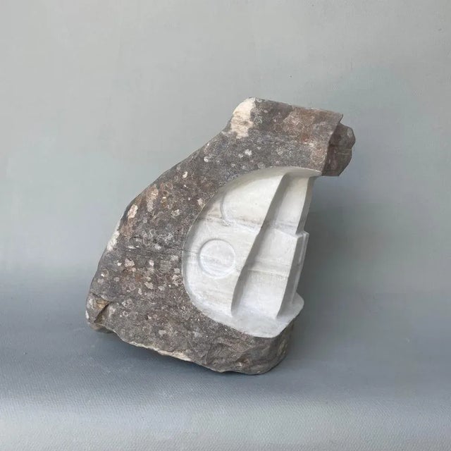 Geometrical force in nature marble sculpture by tom von kaenel dimensions: d 15 x w 24 x h 24 cm materials: marble this...