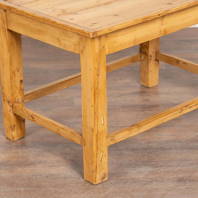 Rustic 20th Century Short Pine Side Table For Sale - Image 9 of 11