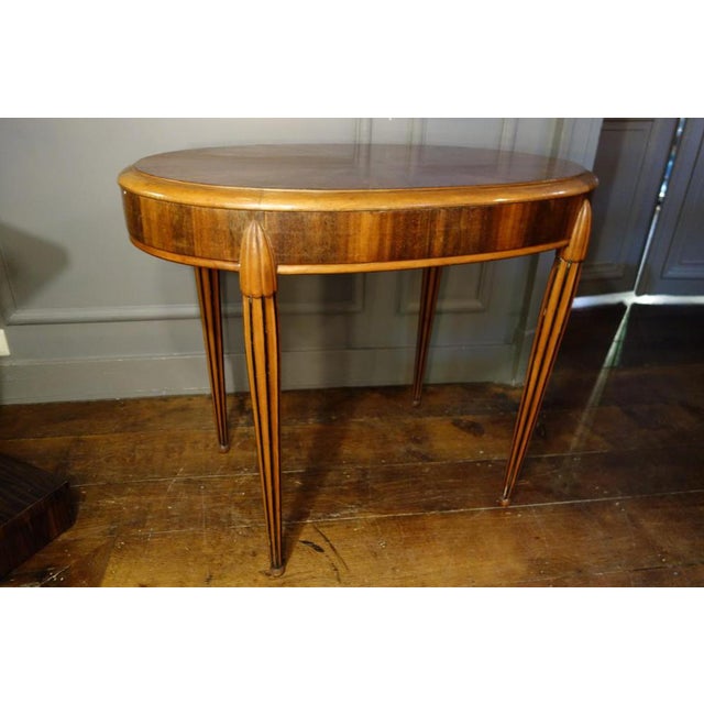 Art Deco Oval Side / Coffee Table, 1920 For Sale - Image 14 of 18