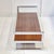 Vintage Coffee Table in Chrome-Plated Steel with Teak Veneer and Glass Top from Belgo Chrome, 1960s For Sale - Image 9 of 11