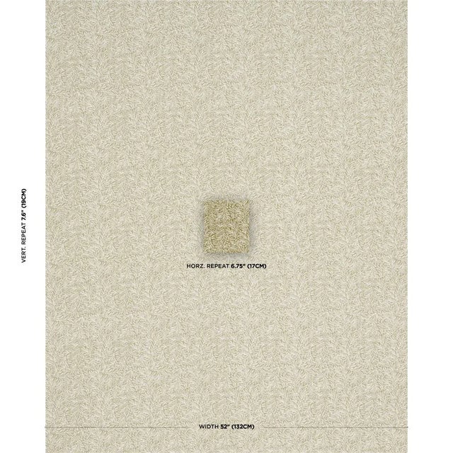 With its elegant, intertwining leaves, Willow Leaf evokes the late-19th-century botanical motifs associated with the...
