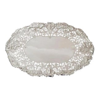 George VI Pierced Sterling Silver Compotier, Sheffield, 1940 For Sale