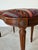 Vintage French Provincial Louis XVI-Style Kidney-Shaped Upholstered Vanity Stool Bench For Sale - Image 9 of 13