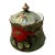 Mid 20th Century Lefton Poinsettia Sugar Bowl With Spoon Notch For Sale