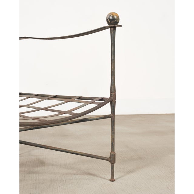 Mario Papperzini Amalfi Iron Garden Lounge Chair + Ottoman For Sale - Image 12 of 18