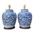 Vintage Monumental Ceramic Ginger Jar Table Lamps - Pair For Sale