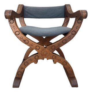 Early 20th Century Spanish Colonial Sillón De Cadera (Hip-Joint) Chair For Sale