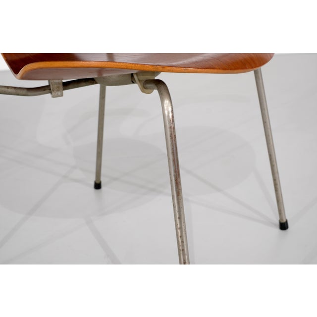 Model 3207 Chair in Wood by Arne Jacobsen for Fritz Hansen, Denmark, 1955 For Sale - Image 13 of 18