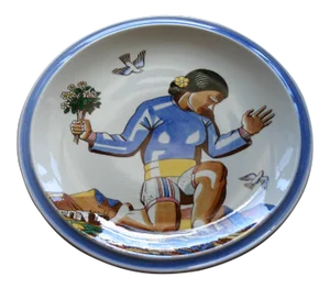 Rockwell Kent "Salamina" Chop Plate