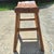 Vintage Rustic Asian Hand-Hewn Elm Wood Saddle Seat Low Stool For Sale - Image 4 of 10