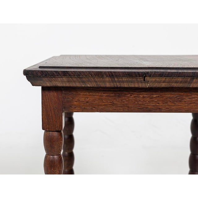 1920s Antique Side Table, Solid Wenge For Sale - Image 4 of 9