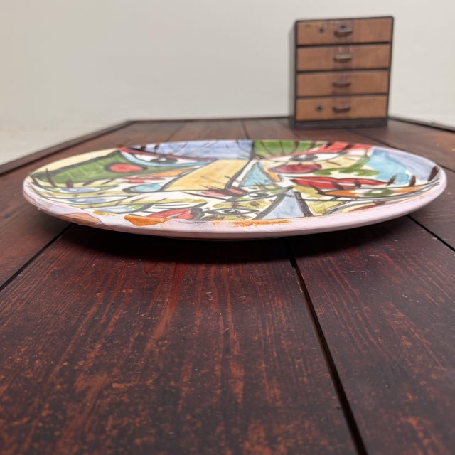 2000 - 2009 Ceramic Wall Plate by Gennaro Condurso, Seminara, Italy, 2000s For Sale - Image 5 of 13