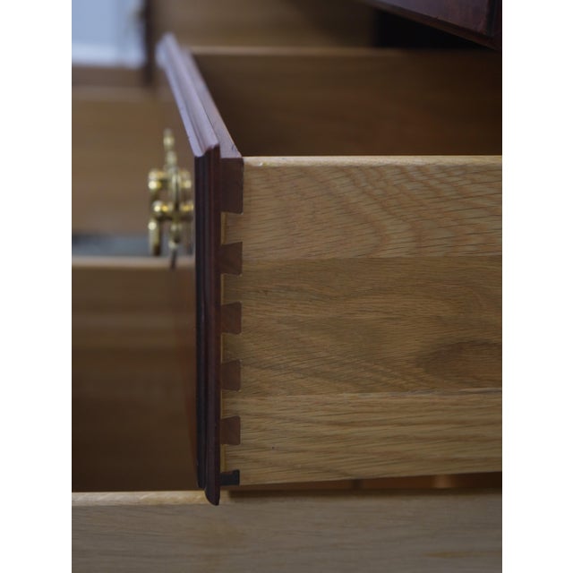 Statton Furniture Statton Large Kneehole Cherry Executive Desk For Sale - Image 4 of 18